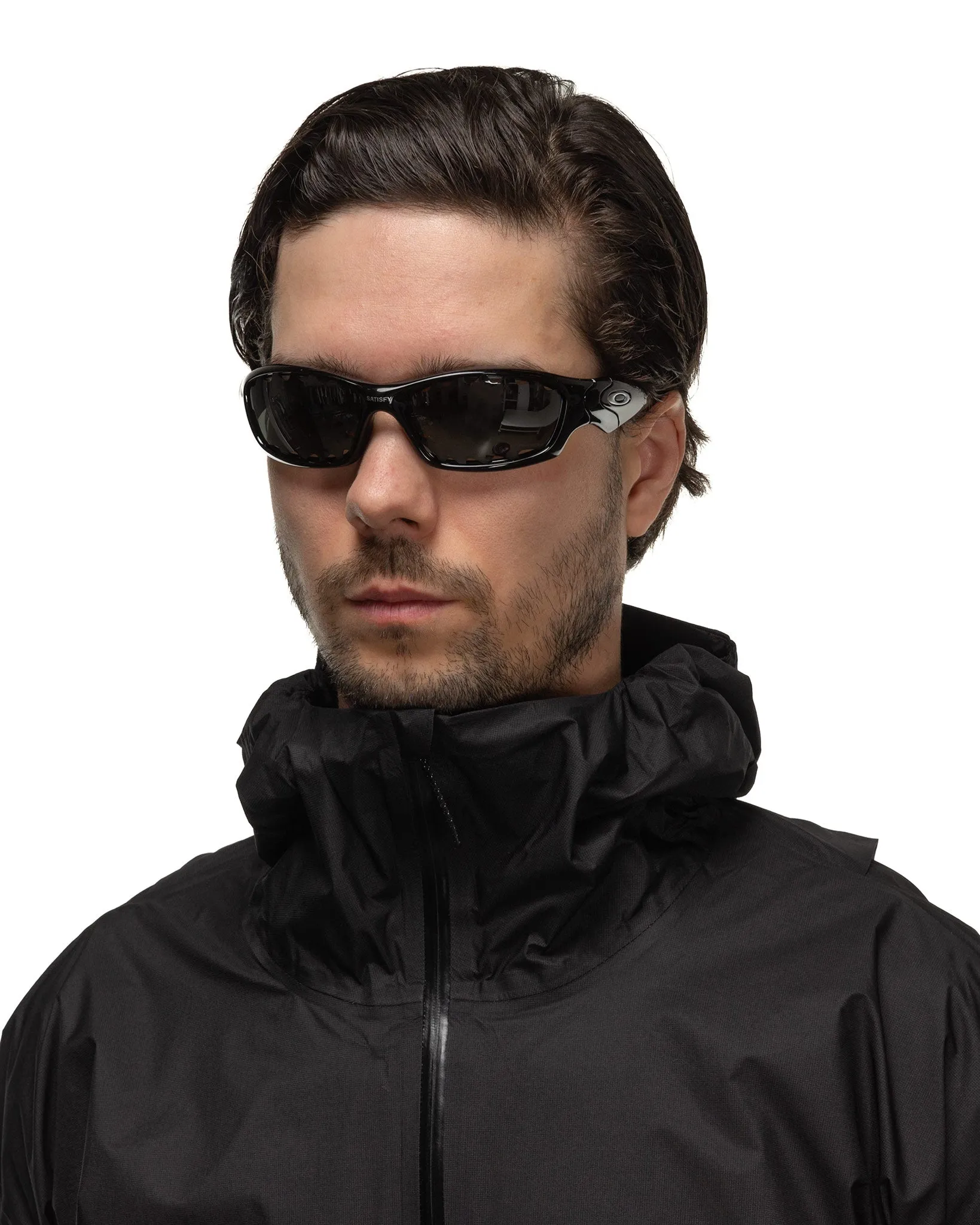 x Straight Jacket Polished Black with Prizm Black sunglasses