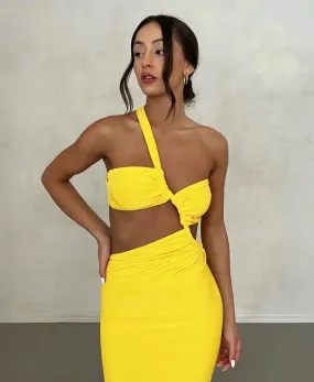 Yellow Sari Dress