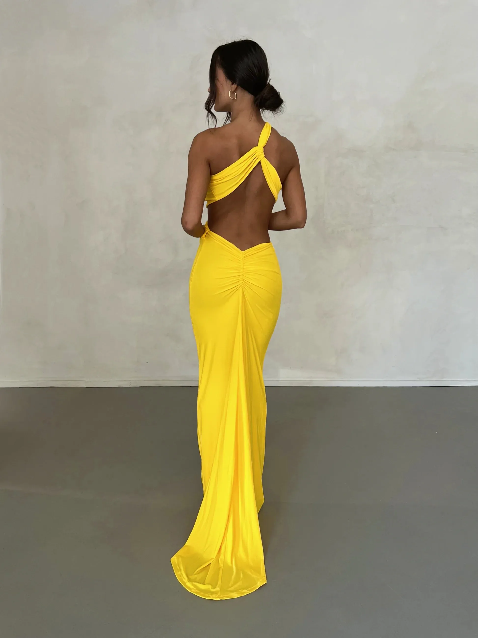 Yellow Sari Dress