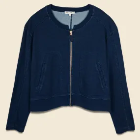 Zip Fleece Jacket - Dark Indigo