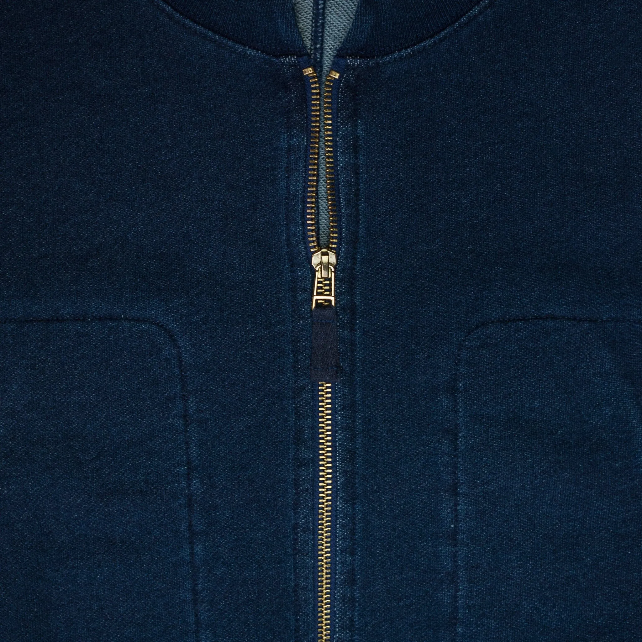 Zip Fleece Jacket - Dark Indigo